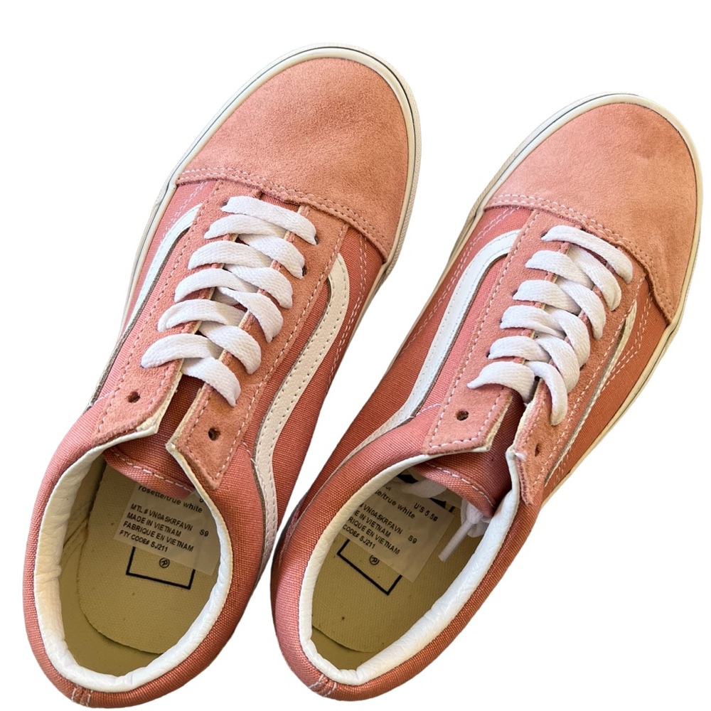 VANS old skool rosette/true white NWT sz 7
